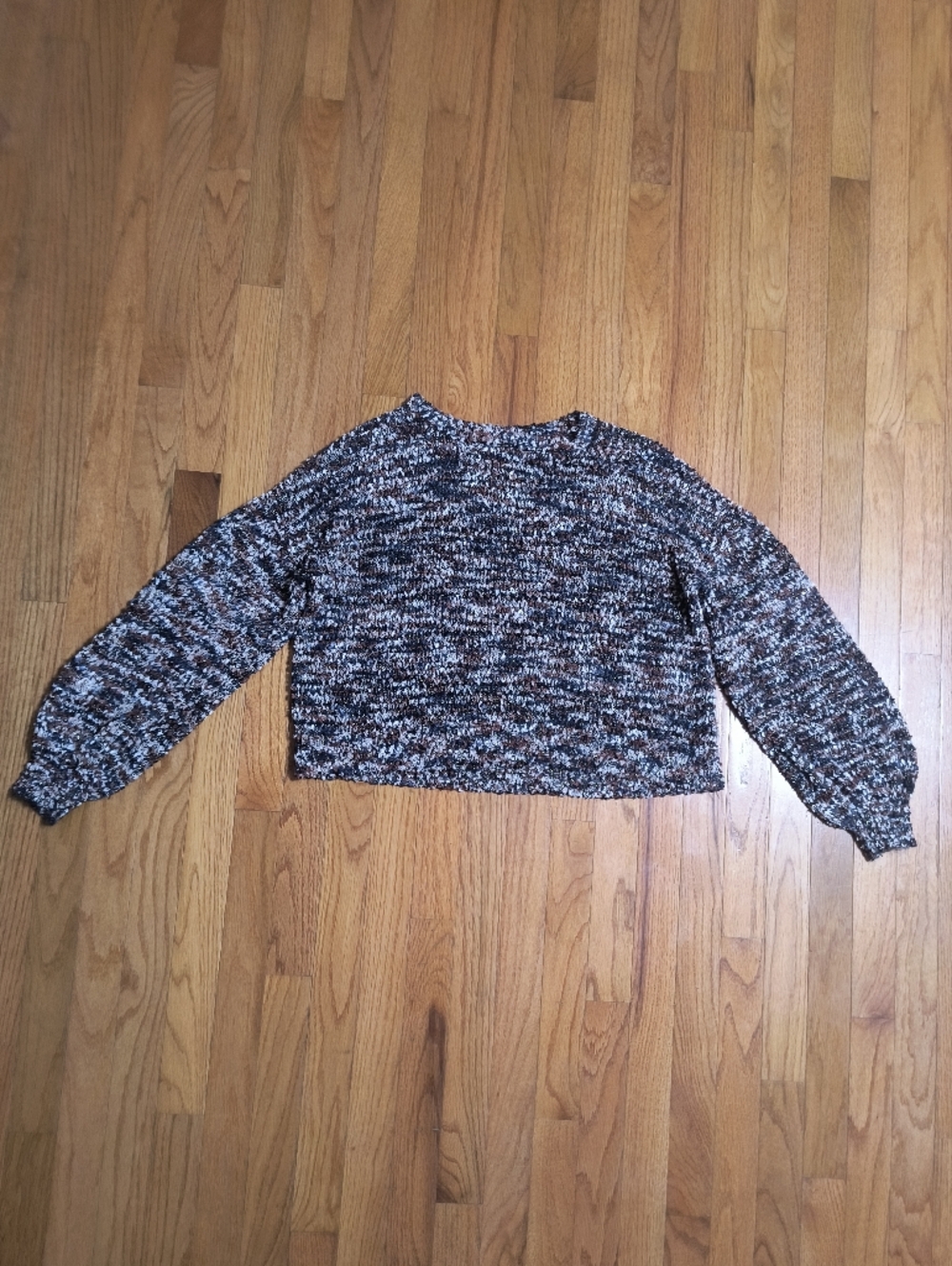 3/$10⭐ Maurices Puff Knit Sweater, Women's Large, Blue/Pink